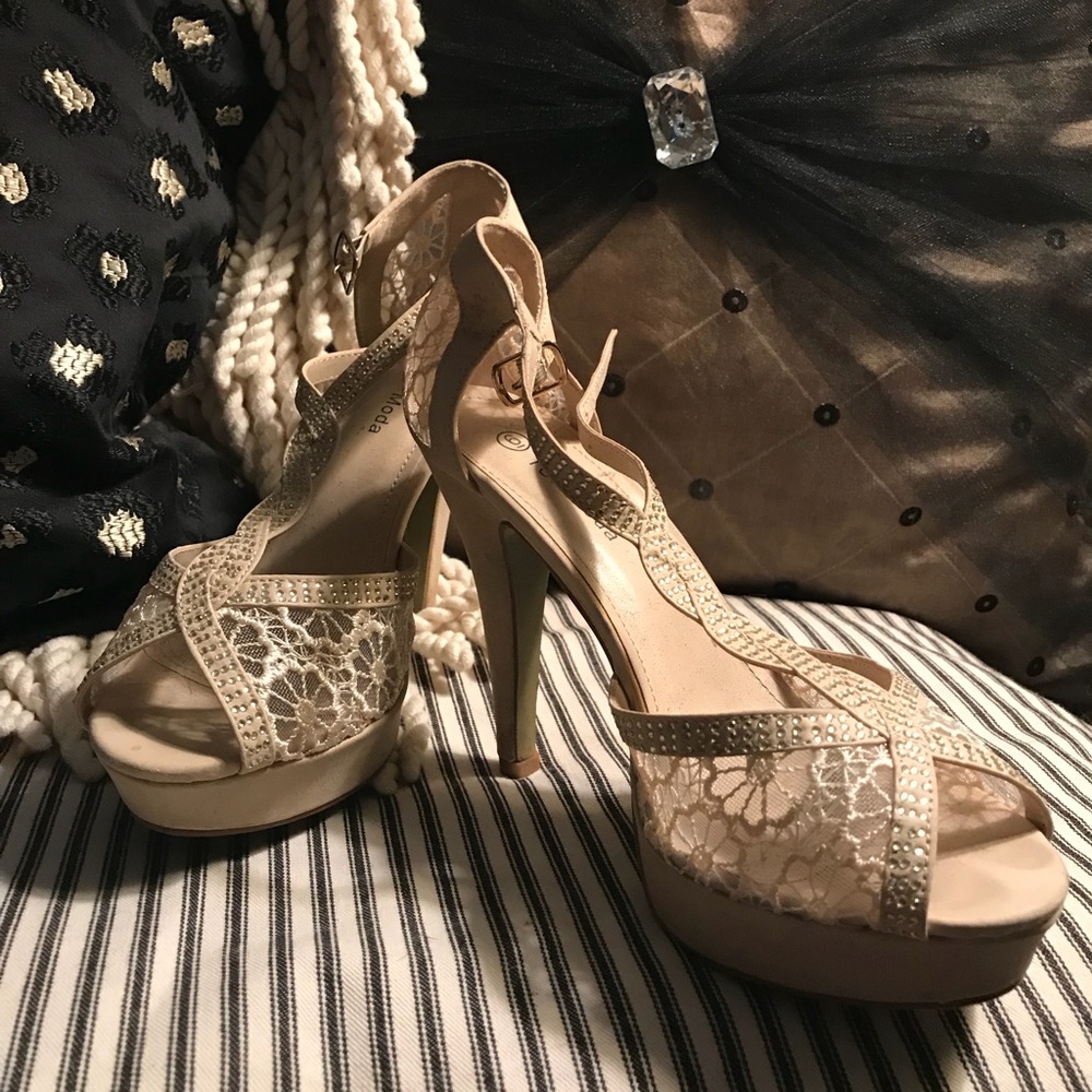 Lace heels